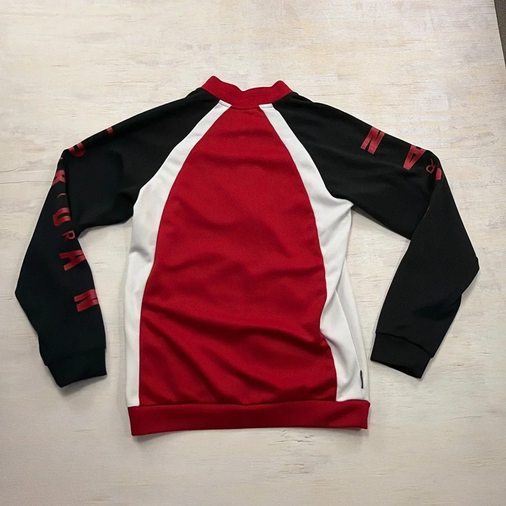 Jordan Track Jacket Full Zip Jumpman Logo Tricot Red Black White Mens Size S